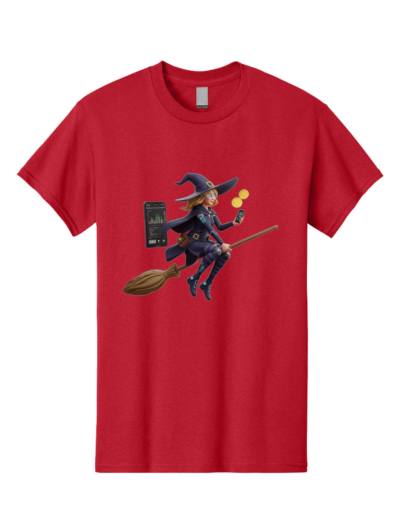Witch-On-Broomstick-2 Men'S Graphic Tee, 100% Cotton, Comfortable Casual Summer Wear, Machine Washable, Vintage Camera, Old Camera, Antique Camera, Black Camera, Classic Photography, Photography Equipment, Nostalgic Device, Film Camera, Baq209 11