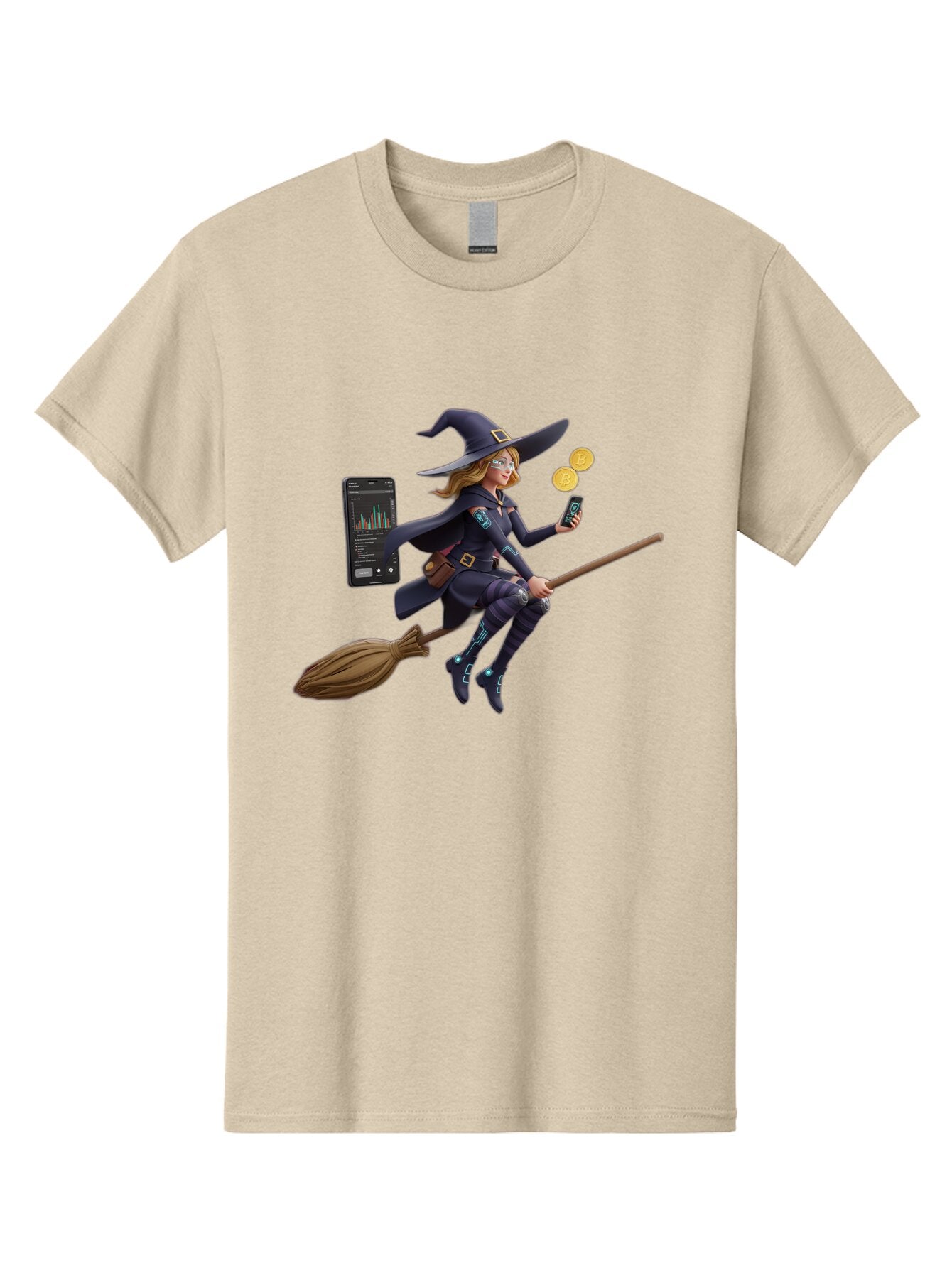 Witch-On-Broomstick-2 Men'S Graphic Tee, 100% Cotton, Comfortable Casual Summer Wear, Machine Washable, Vintage Camera, Old Camera, Antique Camera, Black Camera, Classic Photography, Photography Equipment, Nostalgic Device, Film Camera, Baq209 9