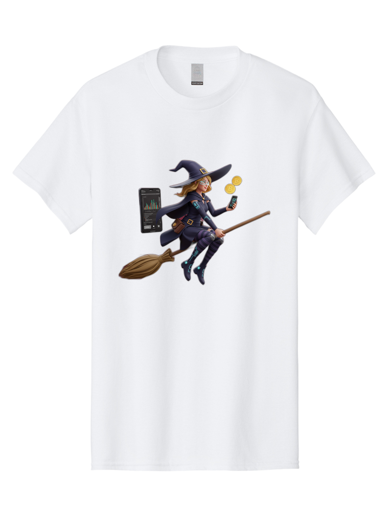 Witch-On-Broomstick-2 Men'S Graphic Tee, 100% Cotton, Comfortable Casual Summer Wear, Machine Washable, Vintage Camera, Old Camera, Antique Camera, Black Camera, Classic Photography, Photography Equipment, Nostalgic Device, Film Camera, Baq209 3