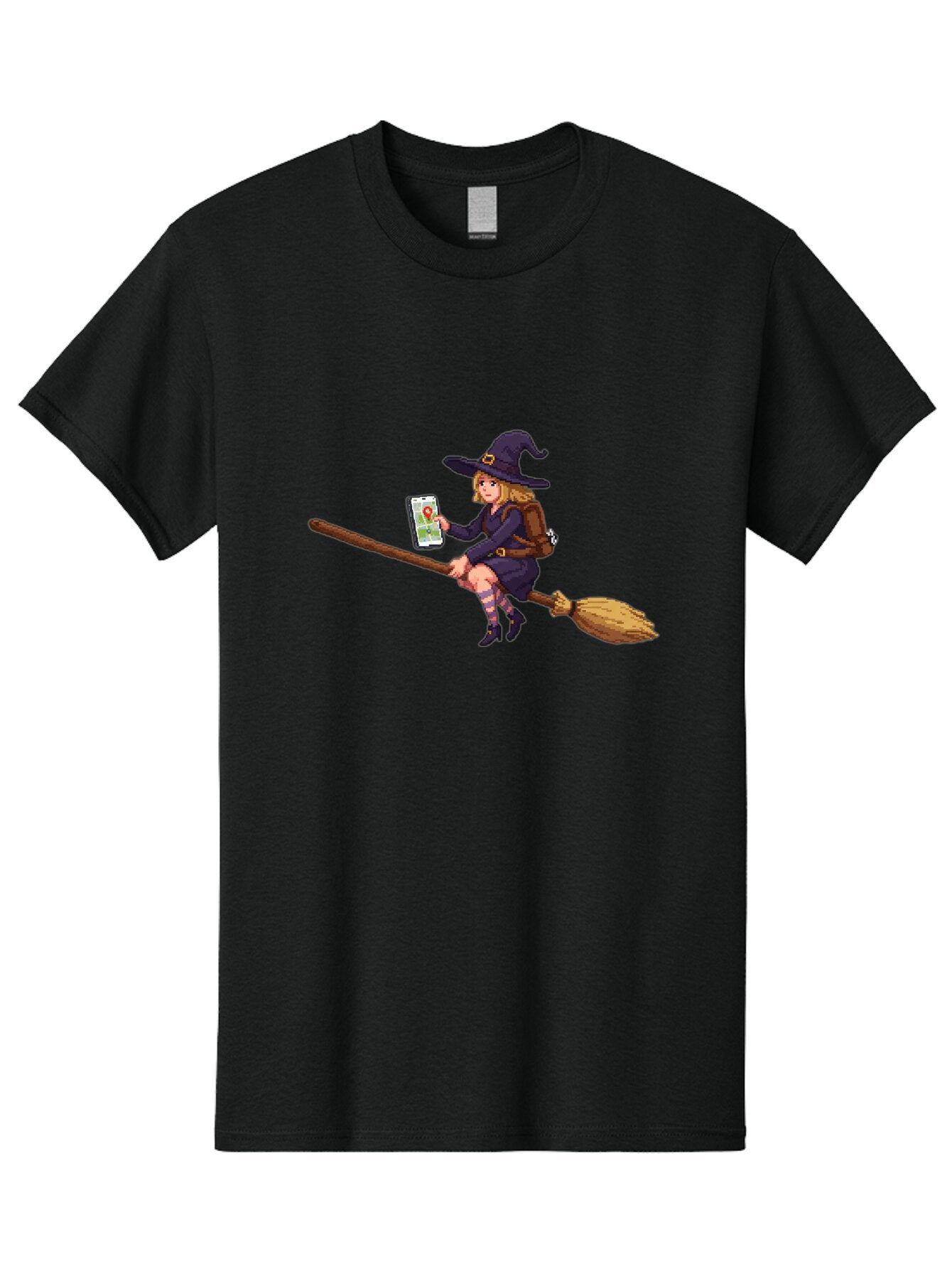 Witch-On-Broomstick-3 Men'S Graphic Tee, 100% Cotton, Comfortable Casual Summer Wear, Machine Washable, Vintage Camera, Old Camera, Antique Camera, Black Camera, Classic Photography, Photography Equipment, Nostalgic Device, Film Camera, Baq210 3