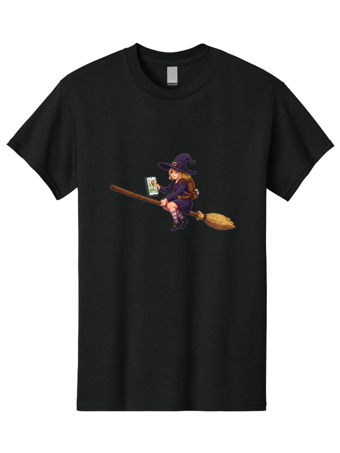 Witch-On-Broomstick-3 Men'S Graphic Tee, 100% Cotton, Comfortable Casual Summer Wear, Machine Washable, Vintage Camera, Old Camera, Antique Camera, Black Camera, Classic Photography, Photography Equipment, Nostalgic Device, Film Camera, Baq210 9