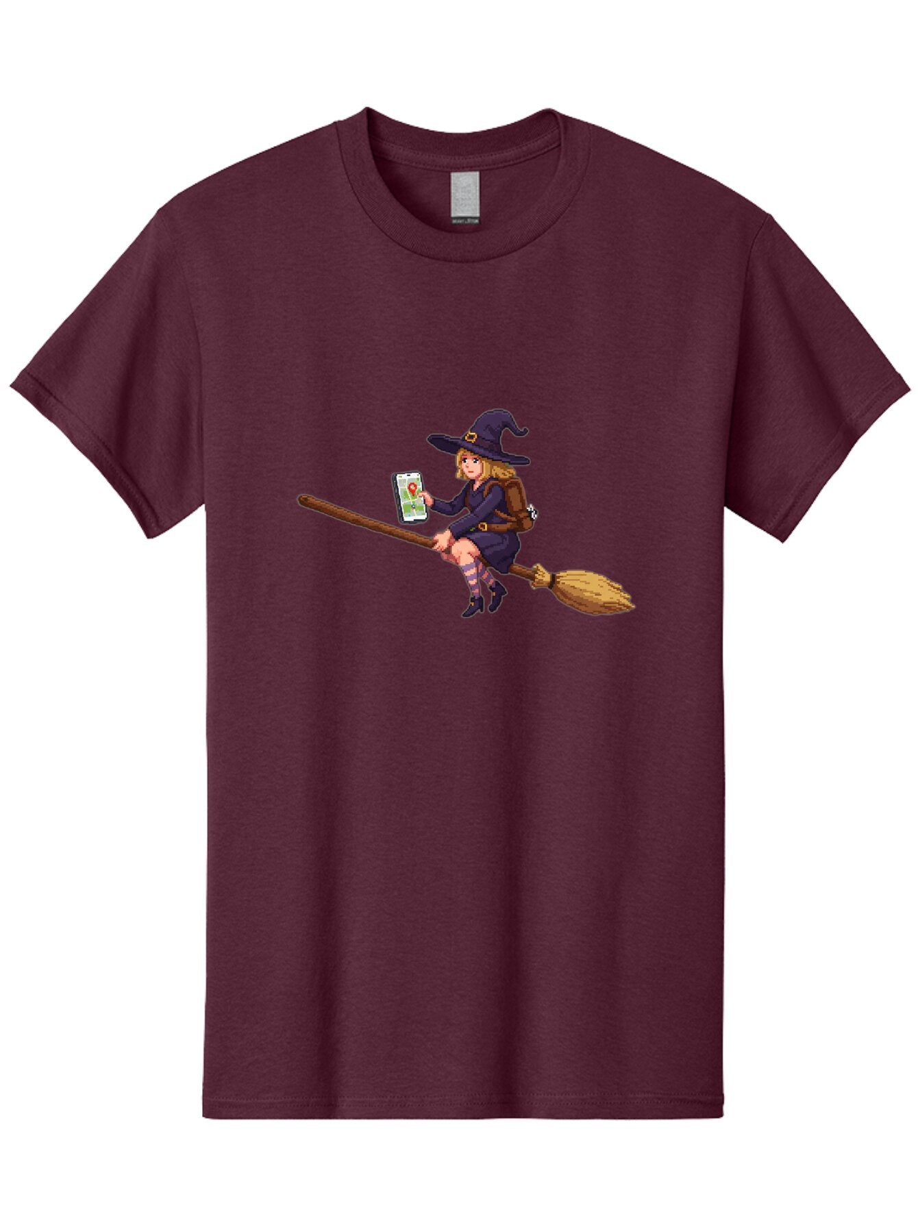 Witch-On-Broomstick-3 Men'S Graphic Tee, 100% Cotton, Comfortable Casual Summer Wear, Machine Washable, Vintage Camera, Old Camera, Antique Camera, Black Camera, Classic Photography, Photography Equipment, Nostalgic Device, Film Camera, Baq210 15