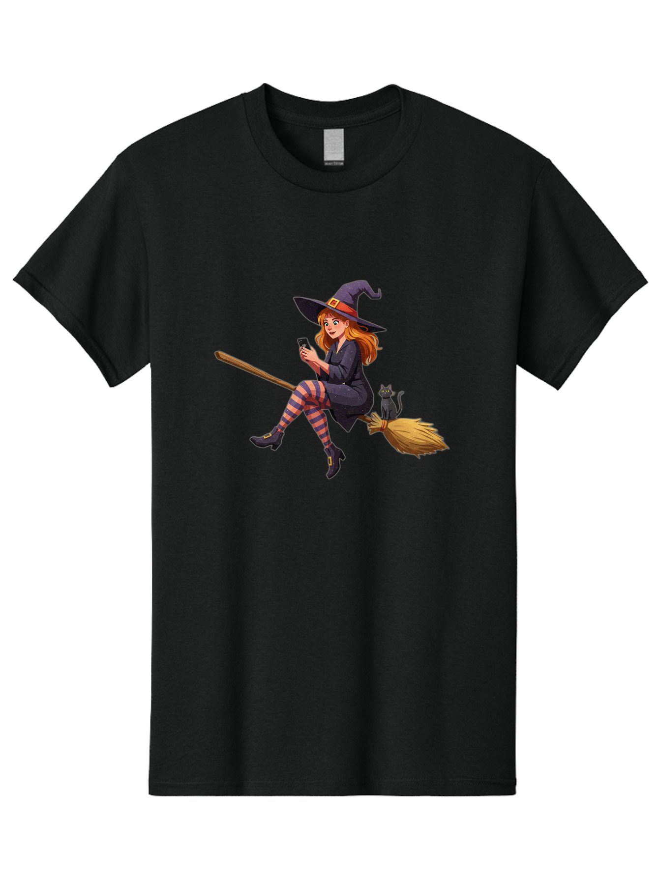 Witch-On-Broomstick-4 Men'S Graphic Tee, 100% Cotton, Comfortable Casual Summer Wear, Machine Washable, Vintage Camera, Old Camera, Antique Camera, Black Camera, Classic Photography, Photography Equipment, Nostalgic Device, Film Camera, Baq211 14