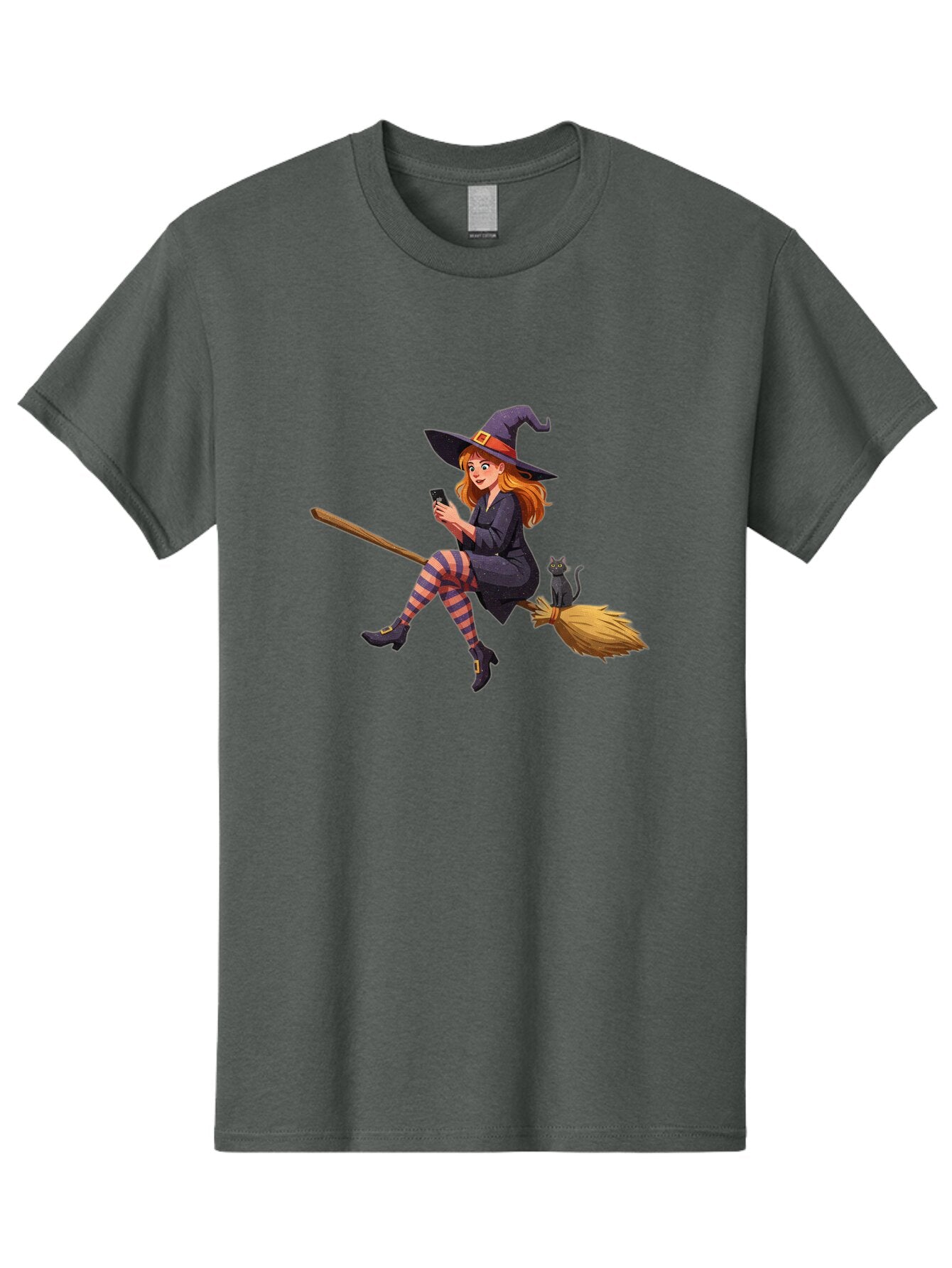 Witch-On-Broomstick-4 Men'S Graphic Tee, 100% Cotton, Comfortable Casual Summer Wear, Machine Washable, Vintage Camera, Old Camera, Antique Camera, Black Camera, Classic Photography, Photography Equipment, Nostalgic Device, Film Camera, Baq211 9