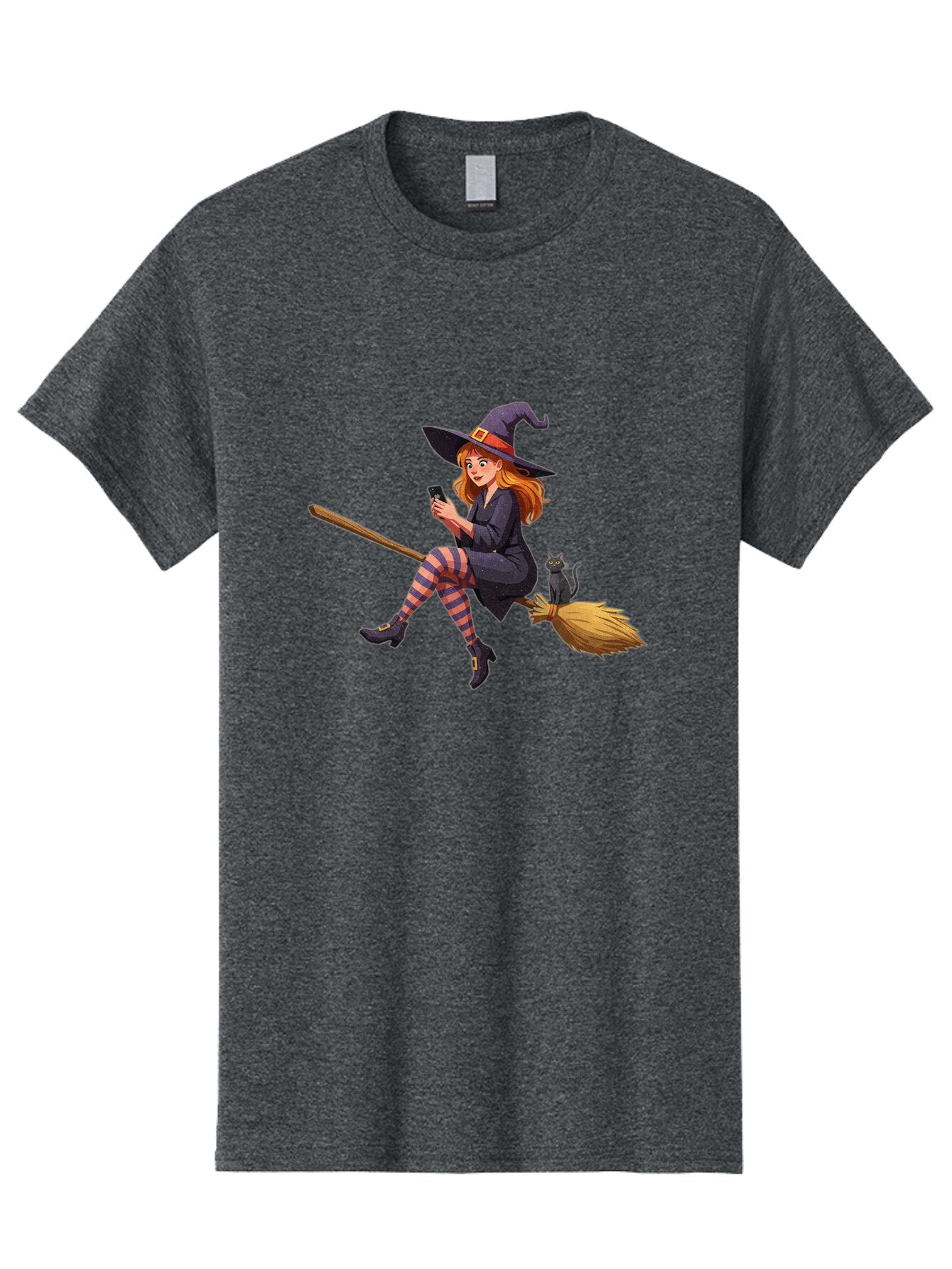 Witch-On-Broomstick-4 Men'S Graphic Tee, 100% Cotton, Comfortable Casual Summer Wear, Machine Washable, Vintage Camera, Old Camera, Antique Camera, Black Camera, Classic Photography, Photography Equipment, Nostalgic Device, Film Camera, Baq211 15