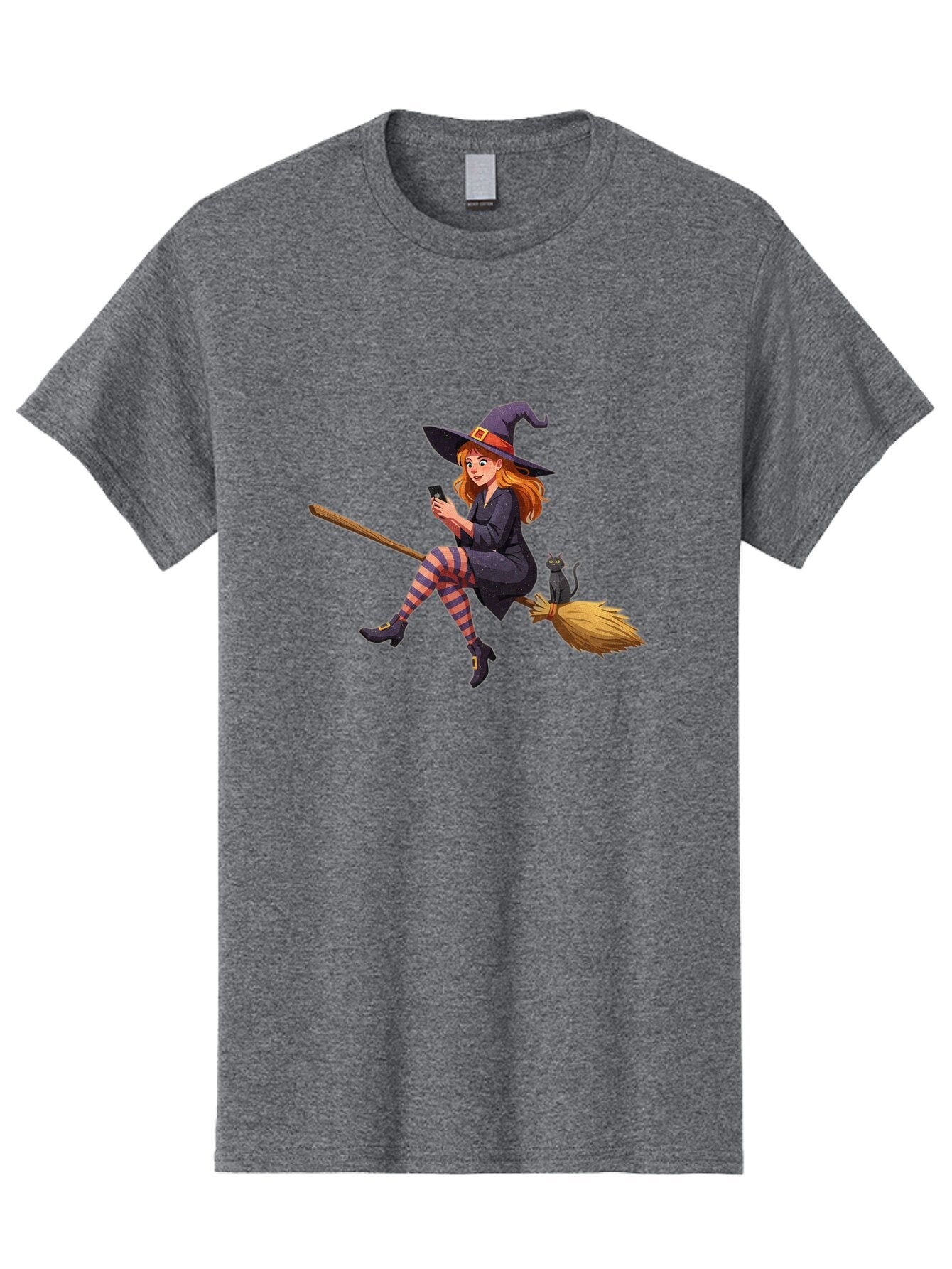 Witch-On-Broomstick-4 Men'S Graphic Tee, 100% Cotton, Comfortable Casual Summer Wear, Machine Washable, Vintage Camera, Old Camera, Antique Camera, Black Camera, Classic Photography, Photography Equipment, Nostalgic Device, Film Camera, Baq211 7