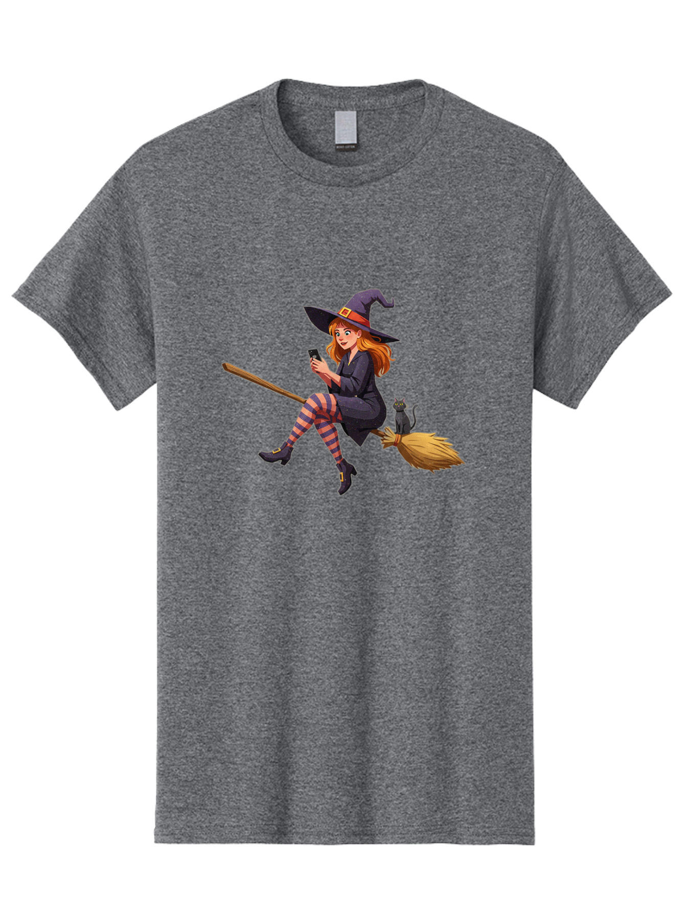 Witch-On-Broomstick-4 Men'S Graphic Tee, 100% Cotton, Comfortable Casual Summer Wear, Machine Washable, Vintage Camera, Old Camera, Antique Camera, Black Camera, Classic Photography, Photography Equipment, Nostalgic Device, Film Camera, Baq211
