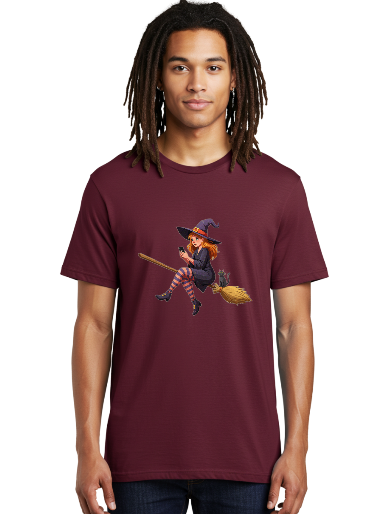 Witch-On-Broomstick-4 Men'S Graphic Tee, 100% Cotton, Comfortable Casual Summer Wear, Machine Washable, Vintage Camera, Old Camera, Antique Camera, Black Camera, Classic Photography, Photography Equipment, Nostalgic Device, Film Camera, Baq211 22
