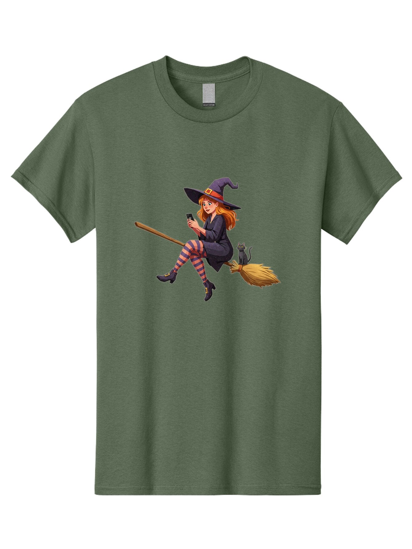 Witch-On-Broomstick-4 Men'S Graphic Tee, 100% Cotton, Comfortable Casual Summer Wear, Machine Washable, Vintage Camera, Old Camera, Antique Camera, Black Camera, Classic Photography, Photography Equipment, Nostalgic Device, Film Camera, Baq211 2