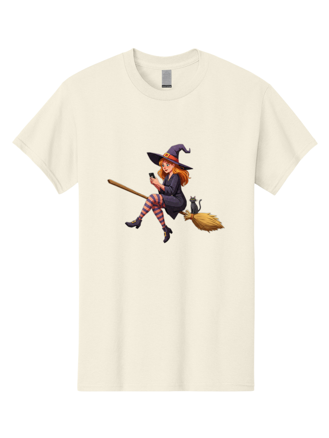 Witch-On-Broomstick-4 Men'S Graphic Tee, 100% Cotton, Comfortable Casual Summer Wear, Machine Washable, Vintage Camera, Old Camera, Antique Camera, Black Camera, Classic Photography, Photography Equipment, Nostalgic Device, Film Camera, Baq211