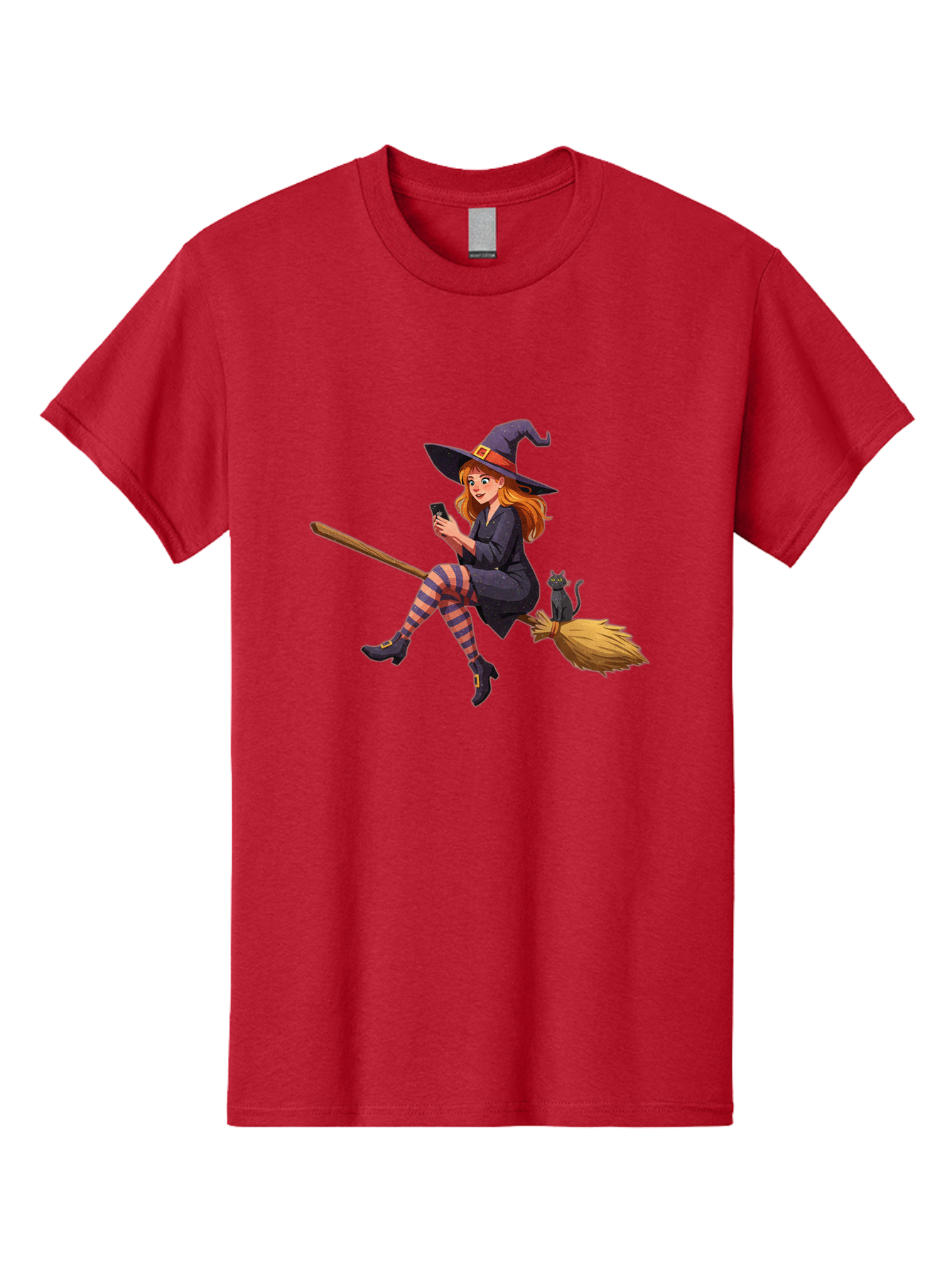 Witch-On-Broomstick-4 Men'S Graphic Tee, 100% Cotton, Comfortable Casual Summer Wear, Machine Washable, Vintage Camera, Old Camera, Antique Camera, Black Camera, Classic Photography, Photography Equipment, Nostalgic Device, Film Camera, Baq211 10