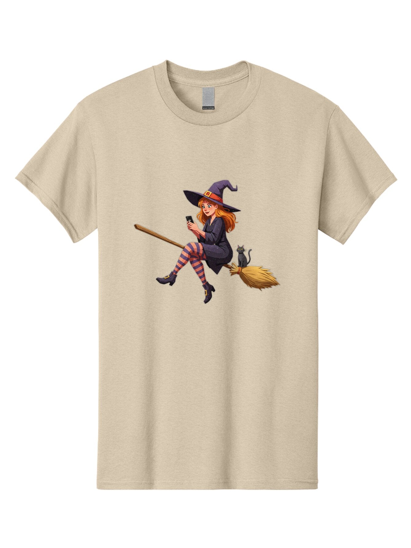 Witch-On-Broomstick-4 Men'S Graphic Tee, 100% Cotton, Comfortable Casual Summer Wear, Machine Washable, Vintage Camera, Old Camera, Antique Camera, Black Camera, Classic Photography, Photography Equipment, Nostalgic Device, Film Camera, Baq211 6