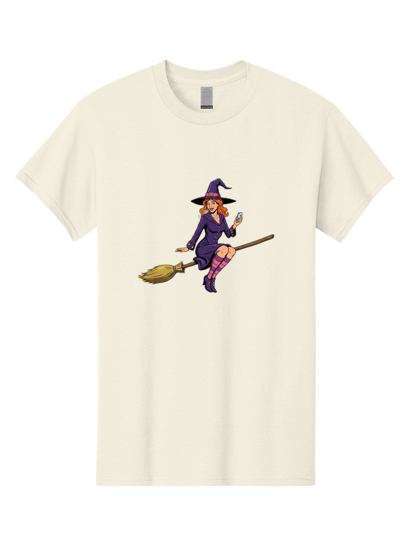 Witch-With-Smartphone Men'S Graphic Tee, 100% Cotton, Comfortable Casual Summer Wear, Machine Washable, Vintage Camera, Old Camera, Antique Camera, Black Camera, Classic Photography, Photography Equipment, Nostalgic Device, Film Camera, Baq214 5