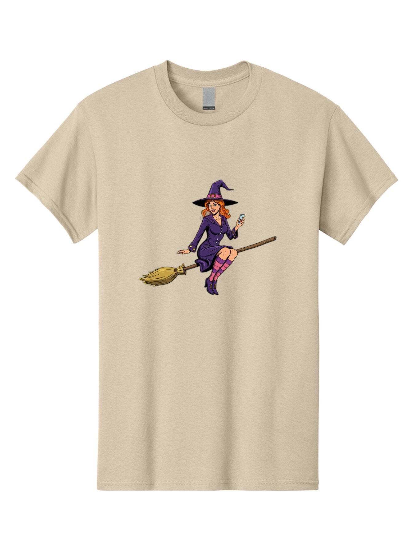 Witch-With-Smartphone Men'S Graphic Tee, 100% Cotton, Comfortable Casual Summer Wear, Machine Washable, Vintage Camera, Old Camera, Antique Camera, Black Camera, Classic Photography, Photography Equipment, Nostalgic Device, Film Camera, Baq214 9
