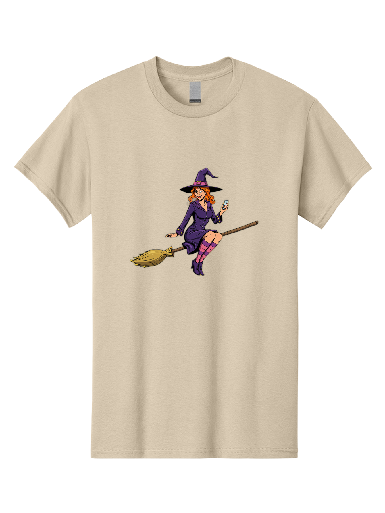 Witch-With-Smartphone Men'S Graphic Tee, 100% Cotton, Comfortable Casual Summer Wear, Machine Washable, Vintage Camera, Old Camera, Antique Camera, Black Camera, Classic Photography, Photography Equipment, Nostalgic Device, Film Camera, Baq214 10