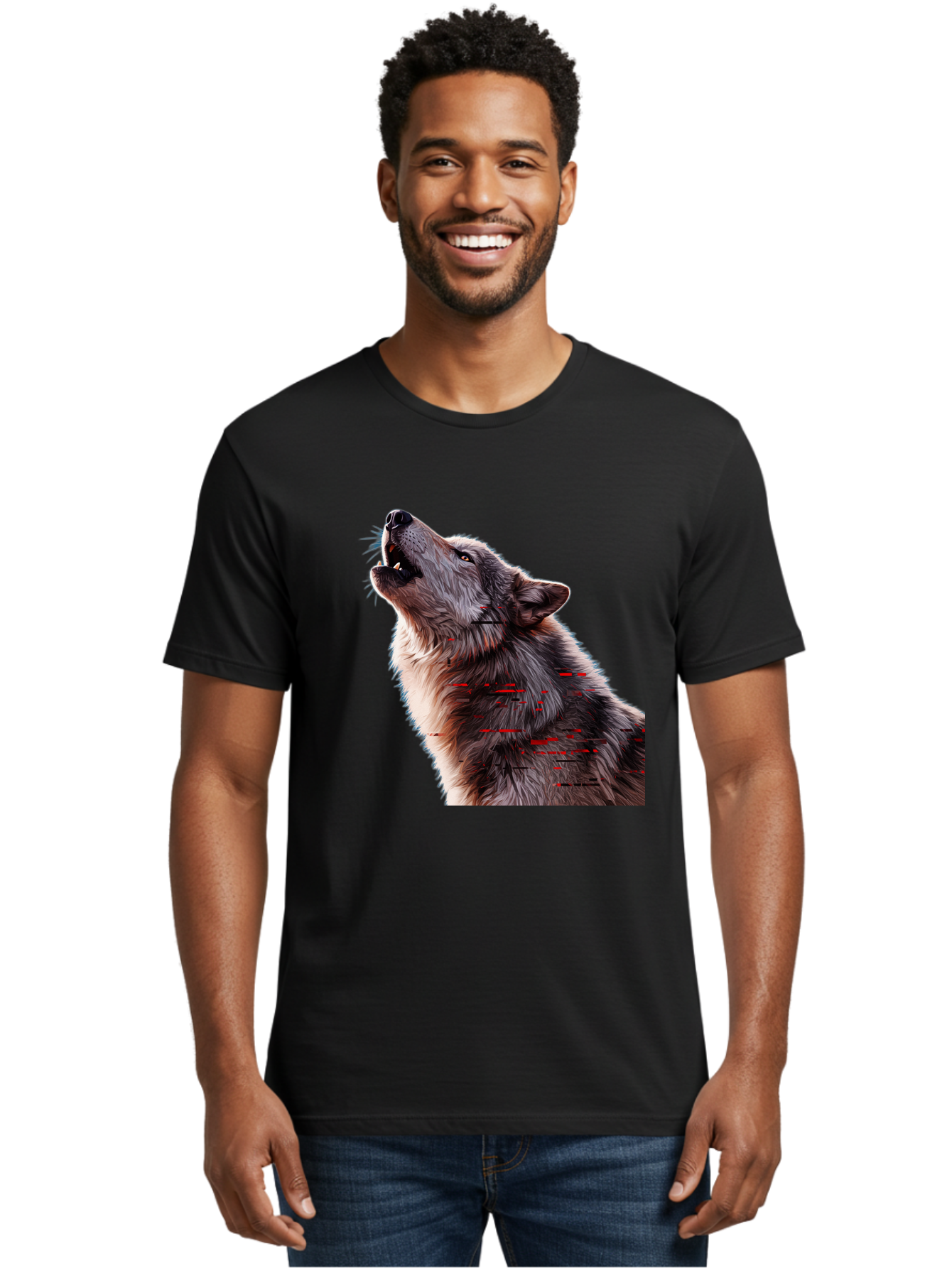 Wolf-Howling-1 Men'S Graphic Tee, 100% Cotton, Comfortable Casual Summer Wear, Machine Washable, Vintage Camera, Old Camera, Antique Camera, Black Camera, Classic Photography, Photography Equipment, Nostalgic Device, Film Camera, Camera Art Baq219 21