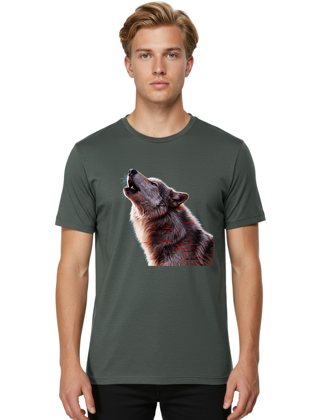 Wolf-Howling-1 Men'S Graphic Tee, 100% Cotton, Comfortable Casual Summer Wear, Machine Washable, Vintage Camera, Old Camera, Antique Camera, Black Camera, Classic Photography, Photography Equipment, Nostalgic Device, Film Camera, Camera Art Baq219 17