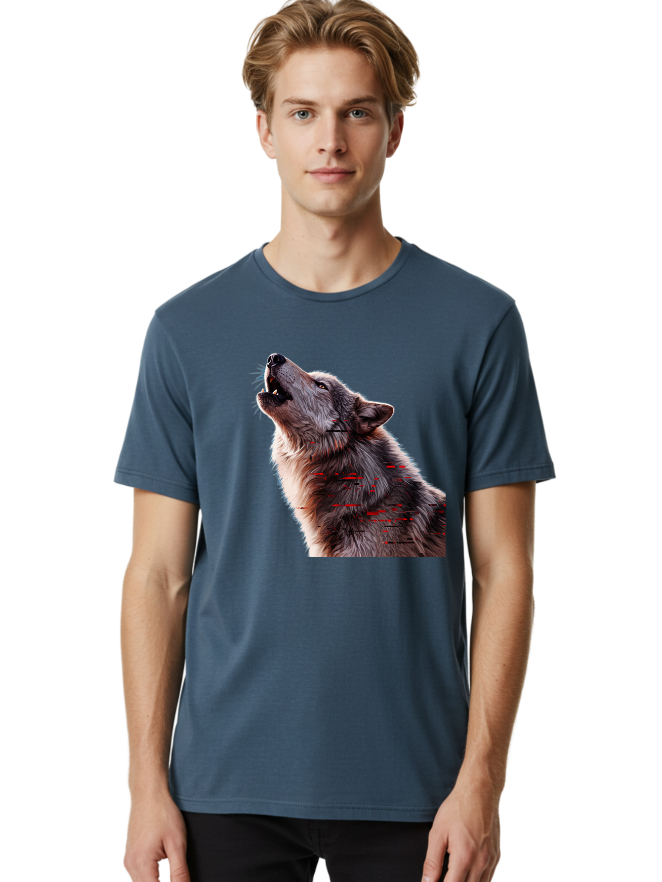 Wolf-Howling-1 Men'S Graphic Tee, 100% Cotton, Comfortable Casual Summer Wear, Machine Washable, Vintage Camera, Old Camera, Antique Camera, Black Camera, Classic Photography, Photography Equipment, Nostalgic Device, Film Camera, Camera Art Baq219 18