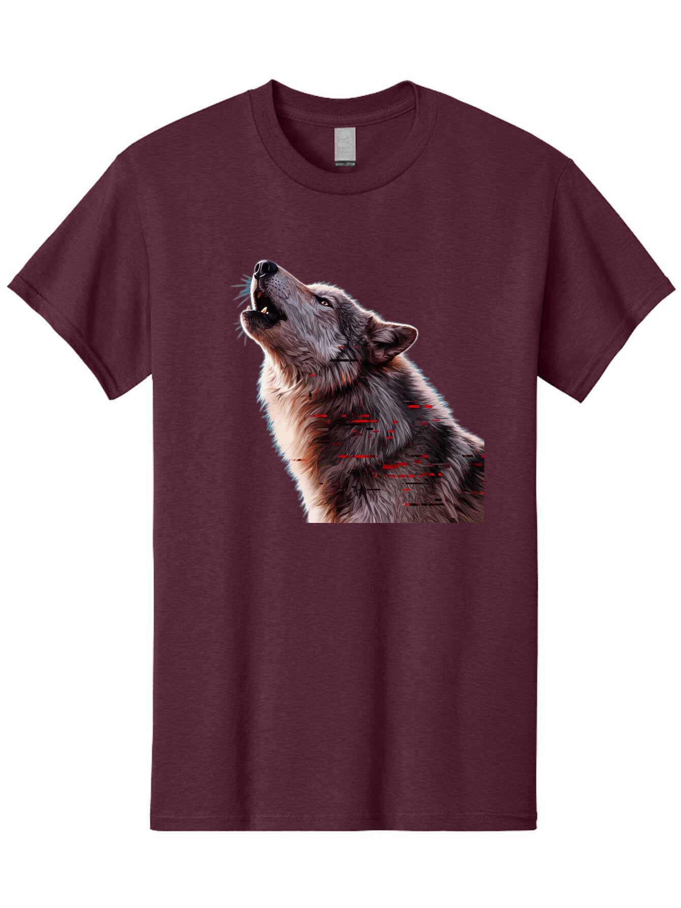 Wolf-Howling-1 Men'S Graphic Tee, 100% Cotton, Comfortable Casual Summer Wear, Machine Washable, Vintage Camera, Old Camera, Antique Camera, Black Camera, Classic Photography, Photography Equipment, Nostalgic Device, Film Camera, Camera Art Baq219
