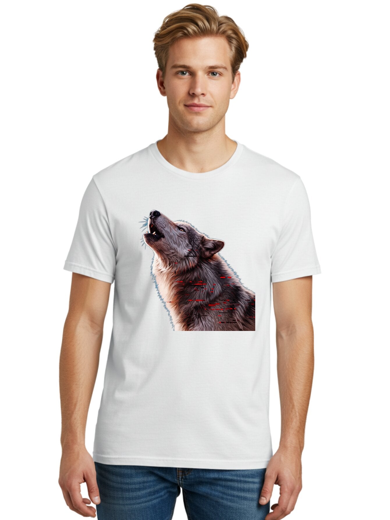 Wolf-Howling-1 Men'S Graphic Tee, 100% Cotton, Comfortable Casual Summer Wear, Machine Washable, Vintage Camera, Old Camera, Antique Camera, Black Camera, Classic Photography, Photography Equipment, Nostalgic Device, Film Camera, Camera Art Baq219 20