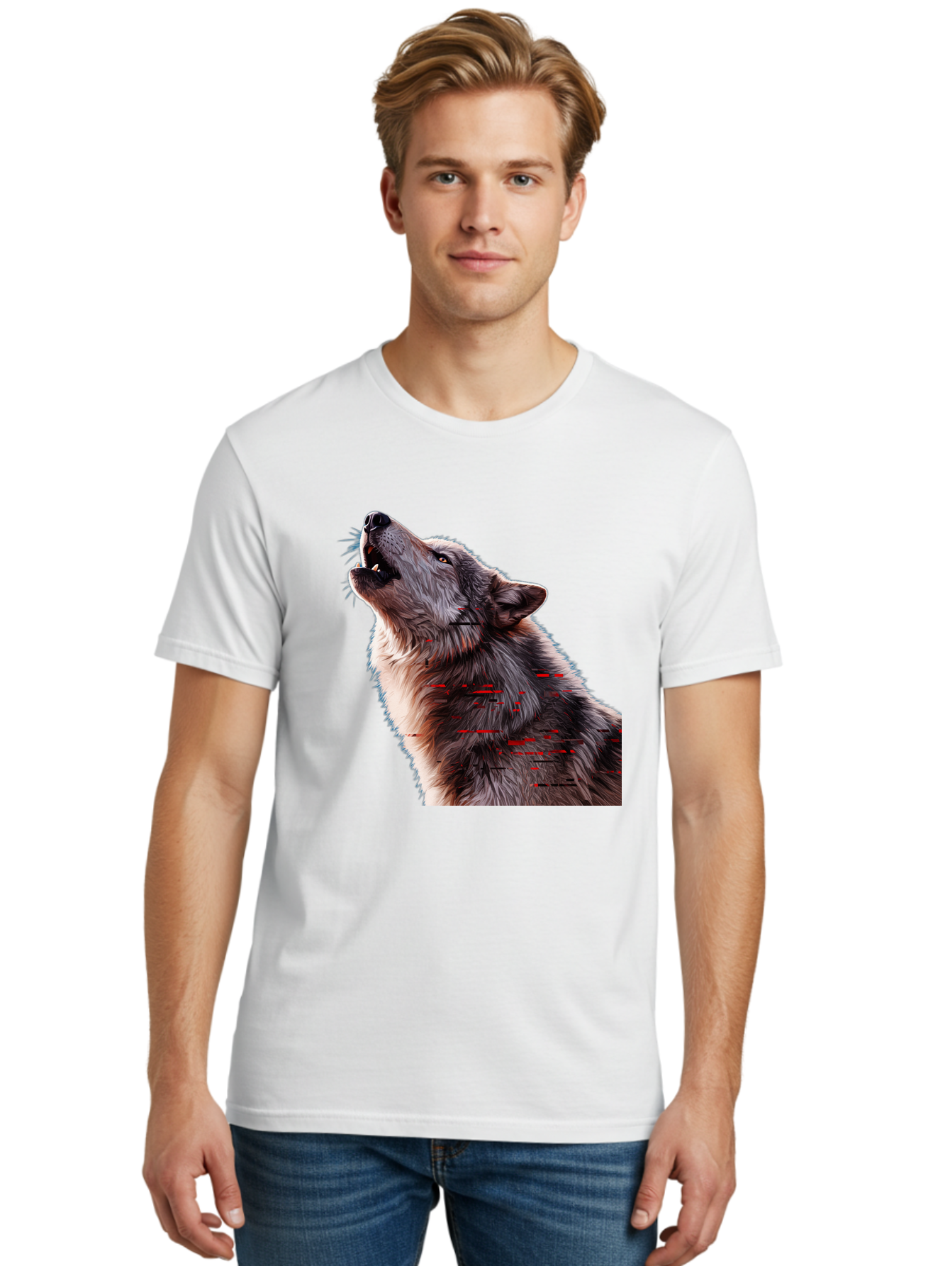 Wolf-Howling-1 Men'S Graphic Tee, 100% Cotton, Comfortable Casual Summer Wear, Machine Washable, Vintage Camera, Old Camera, Antique Camera, Black Camera, Classic Photography, Photography Equipment, Nostalgic Device, Film Camera, Camera Art Baq219 20