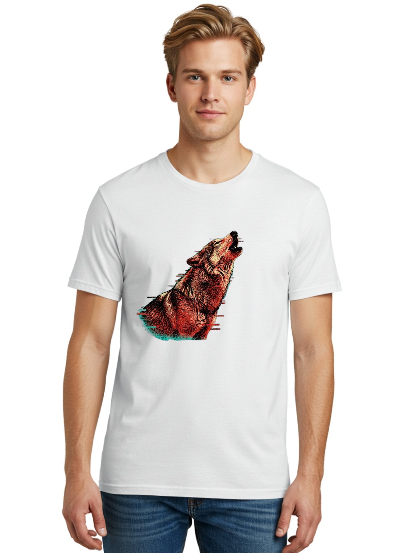 Wolf-Howling-2 Men'S Graphic Tee, 100% Cotton, Comfortable Casual Summer Wear, Machine Washable, Vintage Camera, Old Camera, Antique Camera, Black Camera, Classic Photography, Photography Equipment, Nostalgic Device, Film Camera, Camera Art Baq220 19