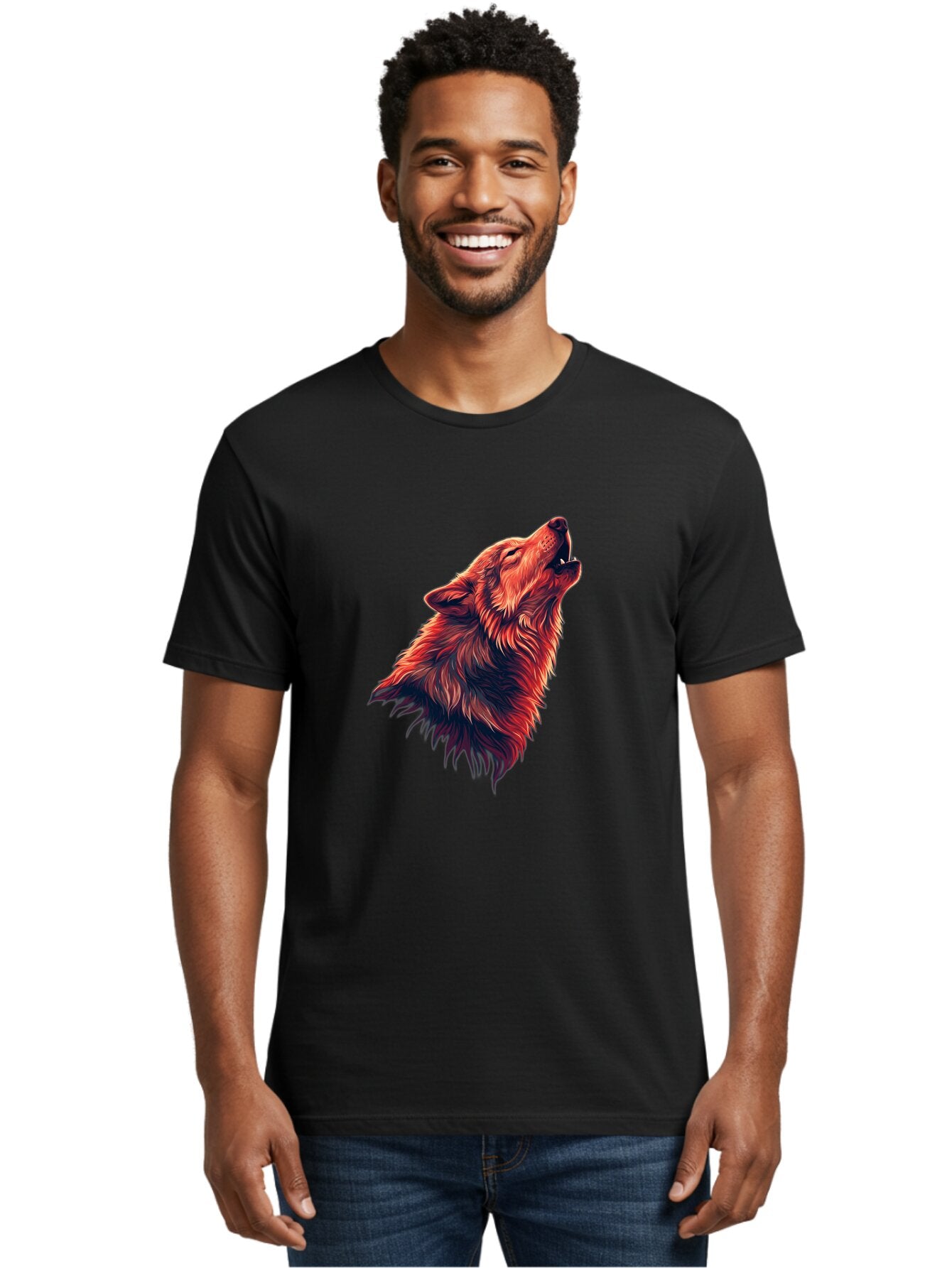 Wolf-Howling-4 Men'S Graphic Tee, 100% Cotton, Comfortable Casual Summer Wear, Machine Washable, Vintage Camera, Old Camera, Antique Camera, Black Camera, Classic Photography, Photography Equipment, Nostalgic Device, Film Camera, Camera Art Baq222 21