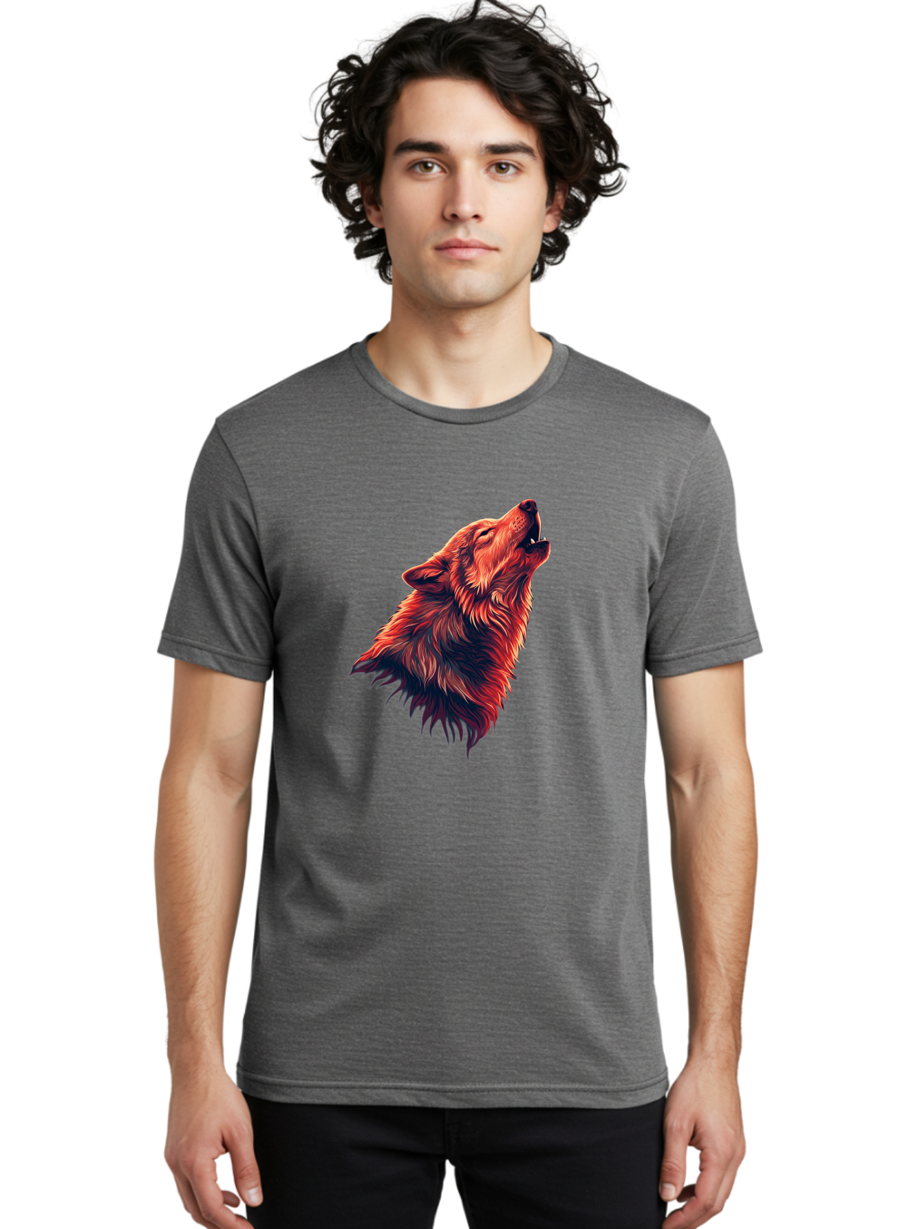 Wolf-Howling-4 Men'S Graphic Tee, 100% Cotton, Comfortable Casual Summer Wear, Machine Washable, Vintage Camera, Old Camera, Antique Camera, Black Camera, Classic Photography, Photography Equipment, Nostalgic Device, Film Camera, Camera Art Baq222 20