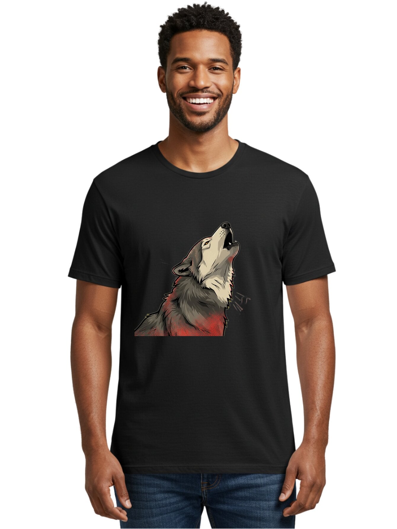 Wolf-Howling-5 Men'S Graphic Tee, 100% Cotton, Comfortable Casual Summer Wear, Machine Washable, Vintage Camera, Old Camera, Antique Camera, Black Camera, Classic Photography, Photography Equipment, Nostalgic Device, Film Camera, Camera Art Baq223 28