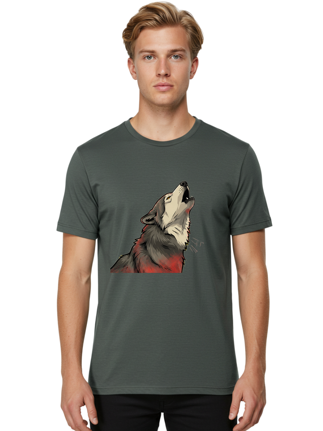 Wolf-Howling-5 Men'S Graphic Tee, 100% Cotton, Comfortable Casual Summer Wear, Machine Washable, Vintage Camera, Old Camera, Antique Camera, Black Camera, Classic Photography, Photography Equipment, Nostalgic Device, Film Camera, Camera Art Baq223 25