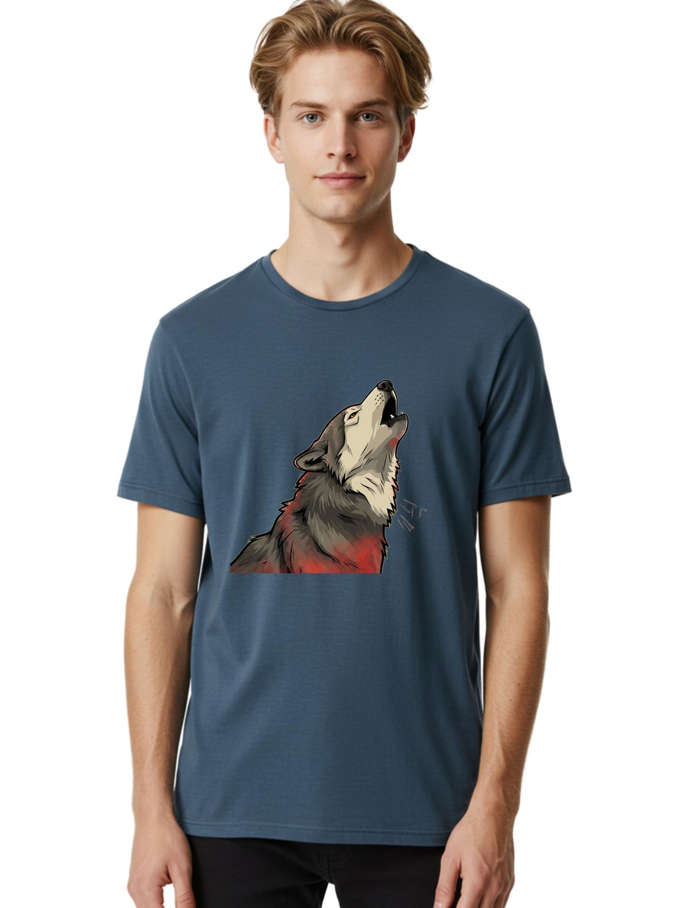 Wolf-Howling-5 Men'S Graphic Tee, 100% Cotton, Comfortable Casual Summer Wear, Machine Washable, Vintage Camera, Old Camera, Antique Camera, Black Camera, Classic Photography, Photography Equipment, Nostalgic Device, Film Camera, Camera Art Baq223 29