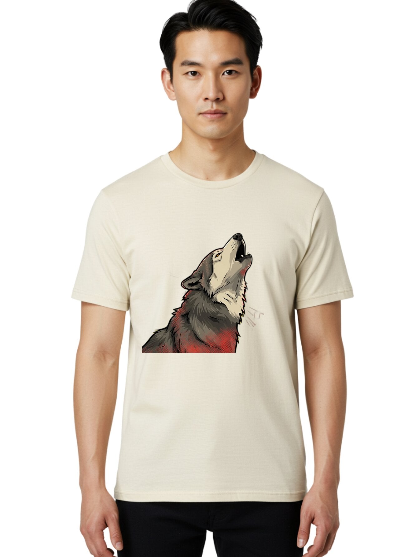 Wolf-Howling-5 Men'S Graphic Tee, 100% Cotton, Comfortable Casual Summer Wear, Machine Washable, Vintage Camera, Old Camera, Antique Camera, Black Camera, Classic Photography, Photography Equipment, Nostalgic Device, Film Camera, Camera Art Baq223 16