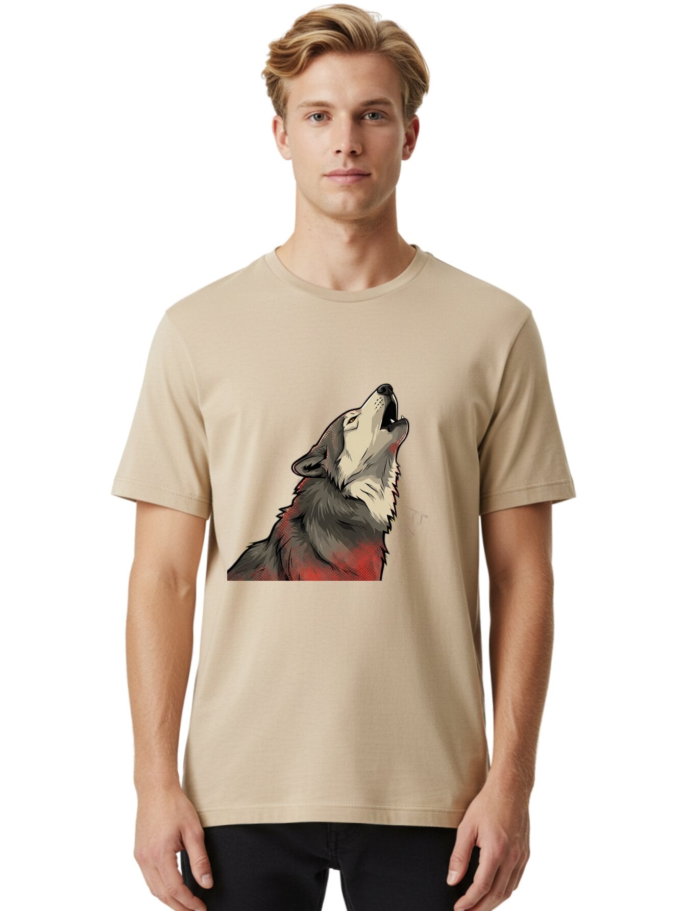 Wolf-Howling-5 Men'S Graphic Tee, 100% Cotton, Comfortable Casual Summer Wear, Machine Washable, Vintage Camera, Old Camera, Antique Camera, Black Camera, Classic Photography, Photography Equipment, Nostalgic Device, Film Camera, Camera Art Baq223 29