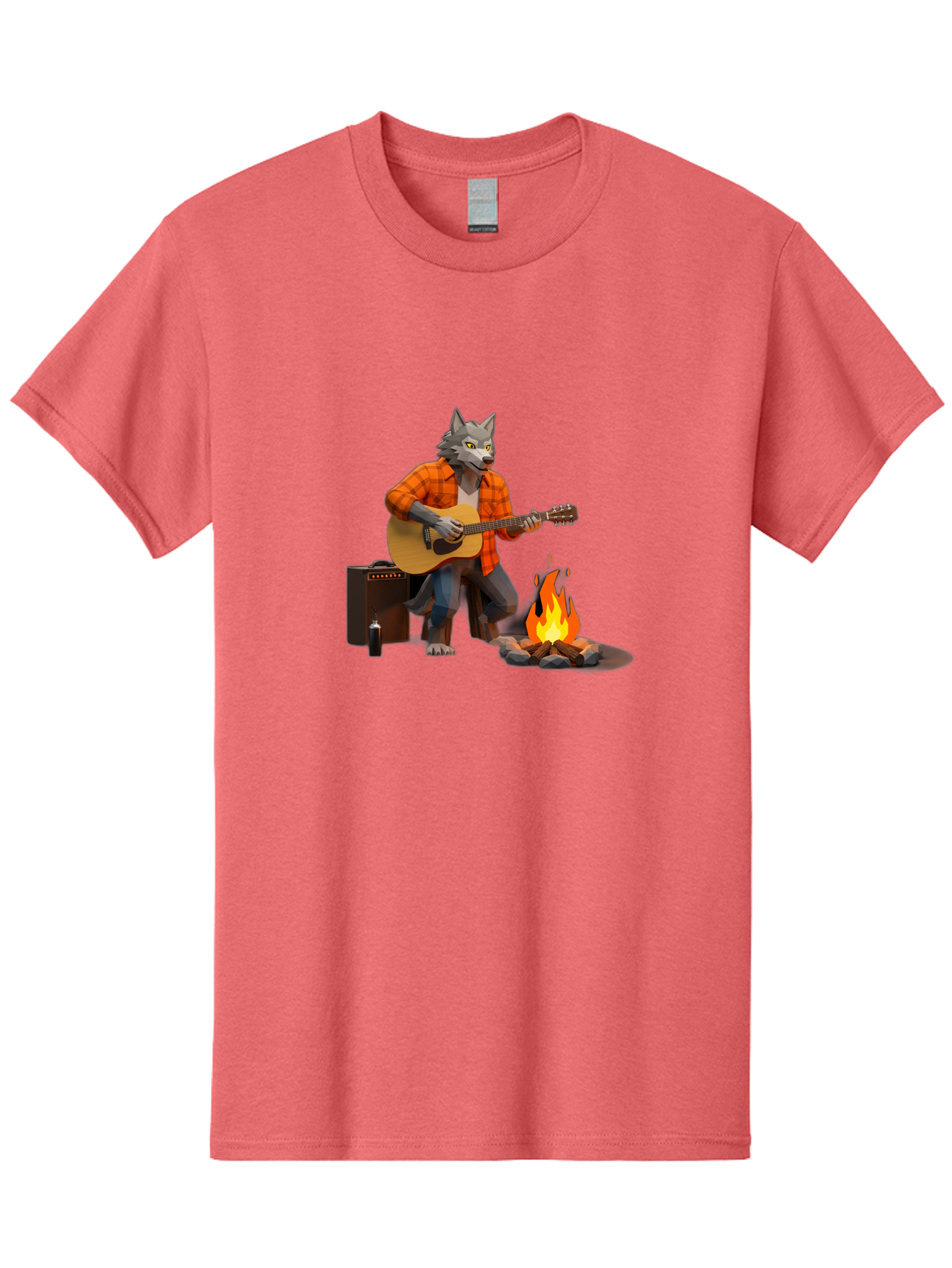 Wolf-Playing-Guitar Men'S Graphic Tee, 100% Cotton, Comfortable Casual Summer Wear, Machine Washable, Vintage Camera, Old Camera, Antique Camera, Black Camera, Classic Photography, Photography Equipment, Nostalgic Device, Film Camera, Baq225 14