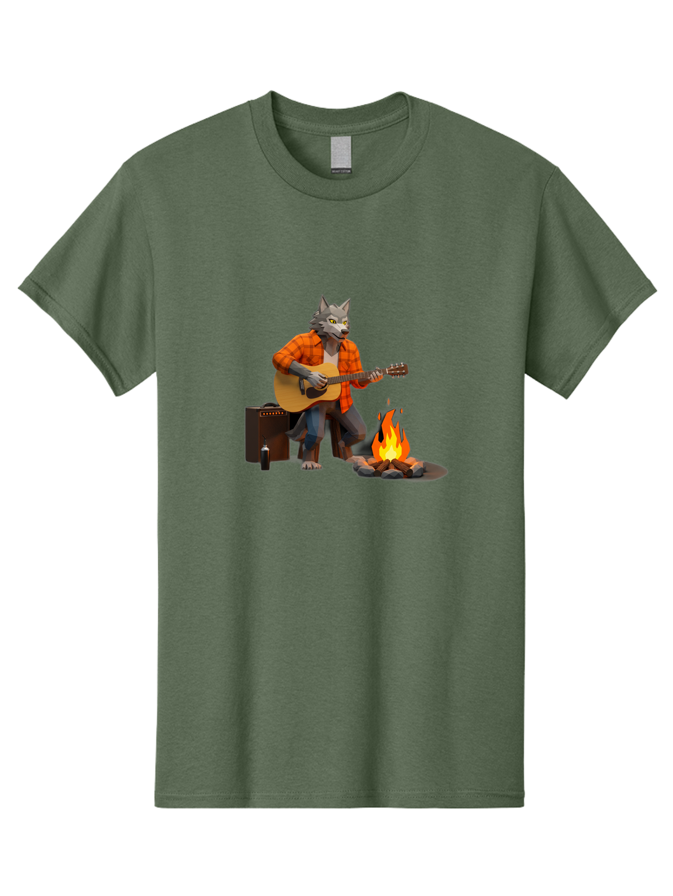Wolf-Playing-Guitar Men'S Graphic Tee, 100% Cotton, Comfortable Casual Summer Wear, Machine Washable, Vintage Camera, Old Camera, Antique Camera, Black Camera, Classic Photography, Photography Equipment, Nostalgic Device, Film Camera, Baq225 3