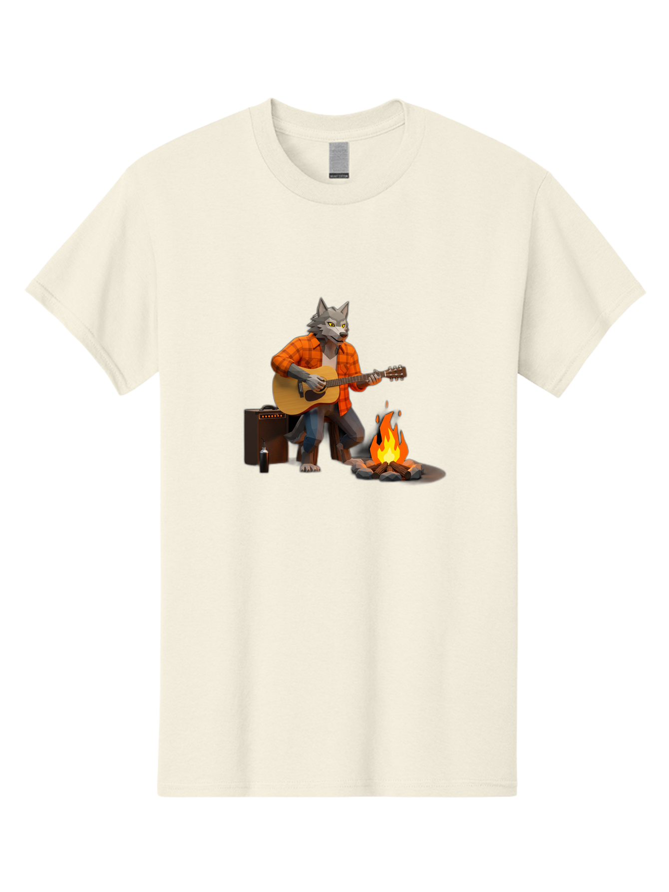 Wolf-Playing-Guitar Men'S Graphic Tee, 100% Cotton, Comfortable Casual Summer Wear, Machine Washable, Vintage Camera, Old Camera, Antique Camera, Black Camera, Classic Photography, Photography Equipment, Nostalgic Device, Film Camera, Baq225 10