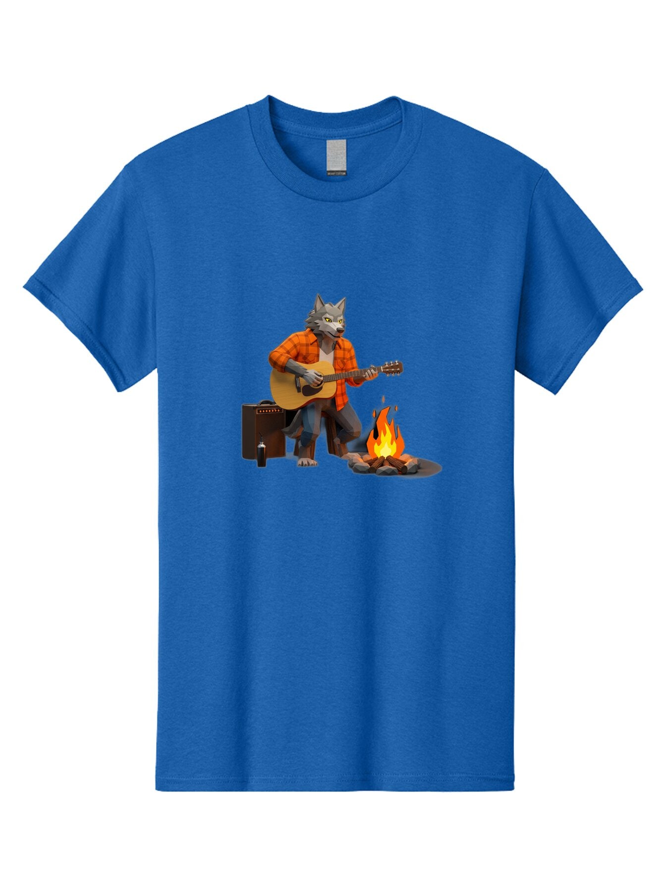 Wolf-Playing-Guitar Men'S Graphic Tee, 100% Cotton, Comfortable Casual Summer Wear, Machine Washable, Vintage Camera, Old Camera, Antique Camera, Black Camera, Classic Photography, Photography Equipment, Nostalgic Device, Film Camera, Baq225 4