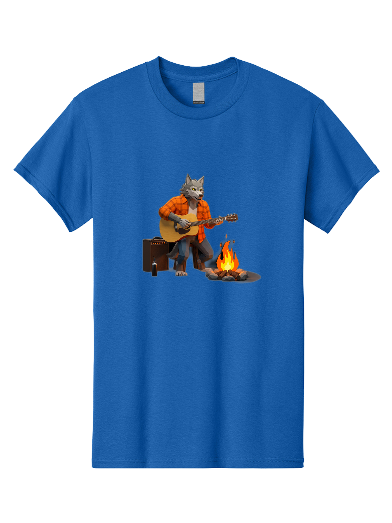 Wolf-Playing-Guitar Men'S Graphic Tee, 100% Cotton, Comfortable Casual Summer Wear, Machine Washable, Vintage Camera, Old Camera, Antique Camera, Black Camera, Classic Photography, Photography Equipment, Nostalgic Device, Film Camera, Baq225 9