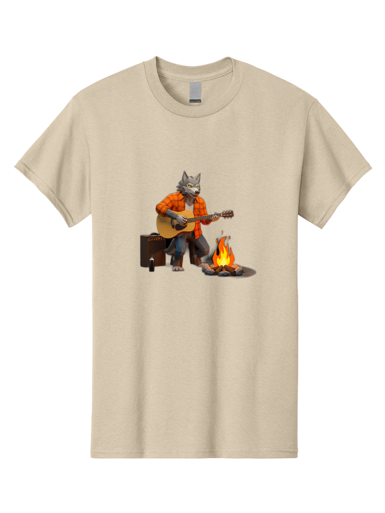 Wolf-Playing-Guitar Men'S Graphic Tee, 100% Cotton, Comfortable Casual Summer Wear, Machine Washable, Vintage Camera, Old Camera, Antique Camera, Black Camera, Classic Photography, Photography Equipment, Nostalgic Device, Film Camera, Baq225 4