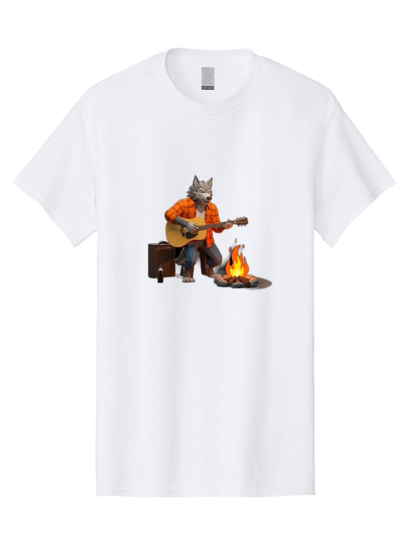 Wolf-Playing-Guitar Men'S Graphic Tee, 100% Cotton, Comfortable Casual Summer Wear, Machine Washable, Vintage Camera, Old Camera, Antique Camera, Black Camera, Classic Photography, Photography Equipment, Nostalgic Device, Film Camera, Baq225 12