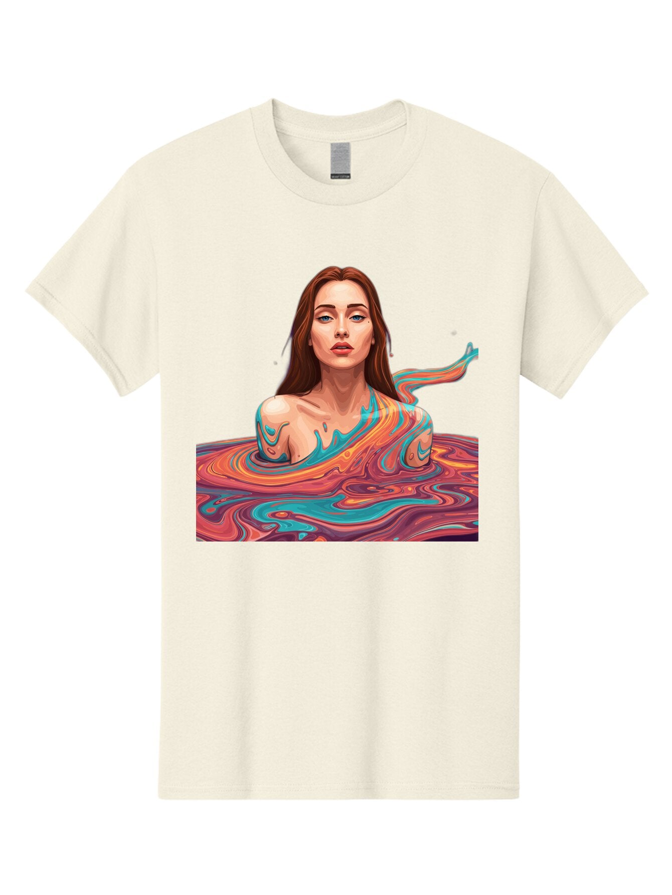 Woman-In-Swirling-Liquid Men'S Graphic Tee, 100% Cotton, Comfortable Casual Summer Wear, Machine Washable, Vintage Camera, Old Camera, Antique Camera, Black Camera, Classic Photography, Photography Equipment, Nostalgic Device, Film Camera, Baq229 8