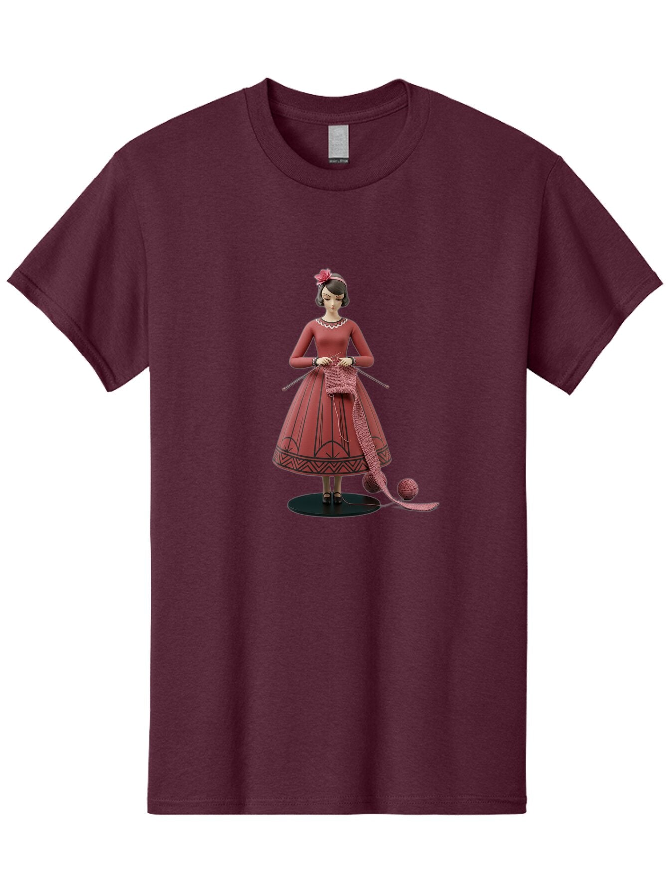 Woman-Knitting Men'S Graphic Tee, 100% Cotton, Comfortable Casual Summer Wear, Machine Washable, Vintage Camera, Old Camera, Antique Camera, Black Camera, Classic Photography, Photography Equipment, Nostalgic Device, Film Camera, Camera Art Baq230 2
