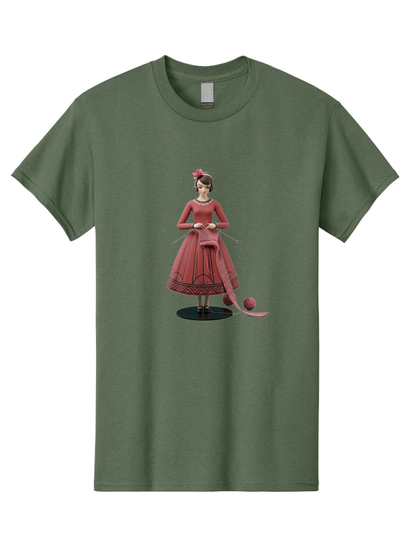 Woman-Knitting Men'S Graphic Tee, 100% Cotton, Comfortable Casual Summer Wear, Machine Washable, Vintage Camera, Old Camera, Antique Camera, Black Camera, Classic Photography, Photography Equipment, Nostalgic Device, Film Camera, Camera Art Baq230 15