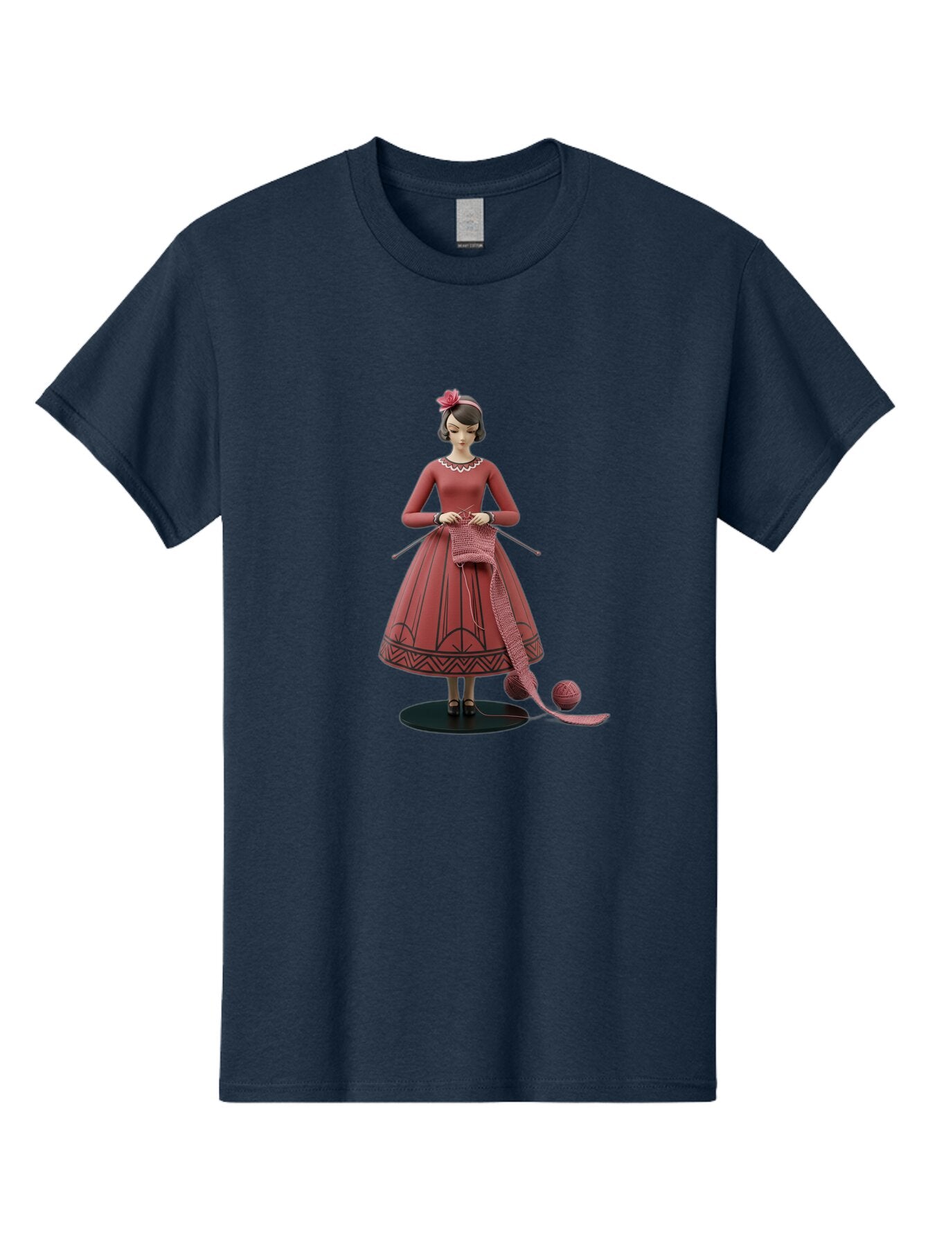 Woman-Knitting Men'S Graphic Tee, 100% Cotton, Comfortable Casual Summer Wear, Machine Washable, Vintage Camera, Old Camera, Antique Camera, Black Camera, Classic Photography, Photography Equipment, Nostalgic Device, Film Camera, Camera Art Baq230 1