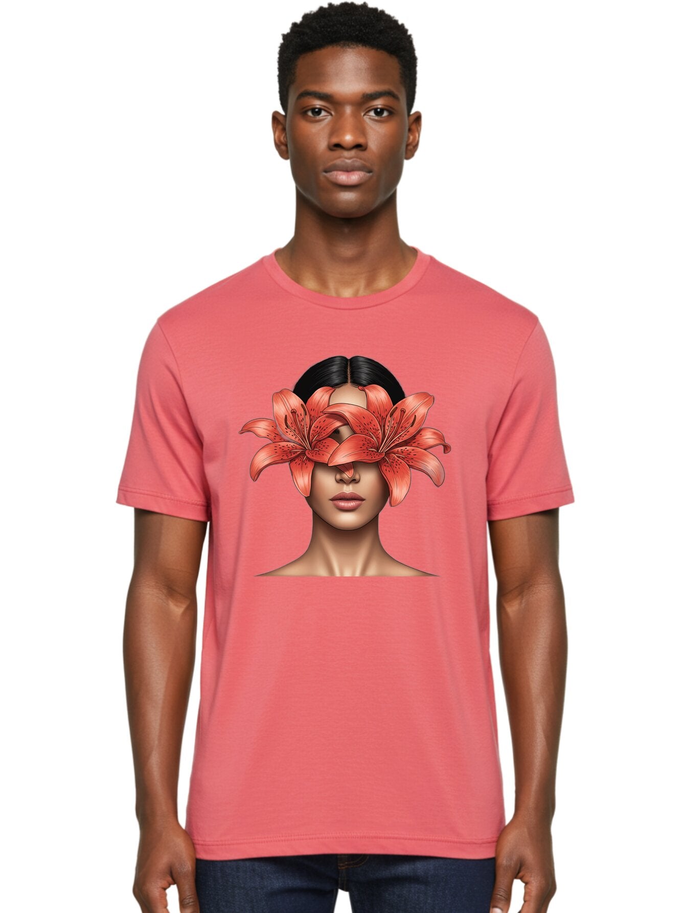 Woman-With-Lilies Men'S Graphic Tee, 100% Cotton, Comfortable Casual Summer Wear, Machine Washable, Vintage Camera, Old Camera, Antique Camera, Black Camera, Classic Photography, Photography Equipment, Nostalgic Device, Film Camera, Camera Art Baq233 17
