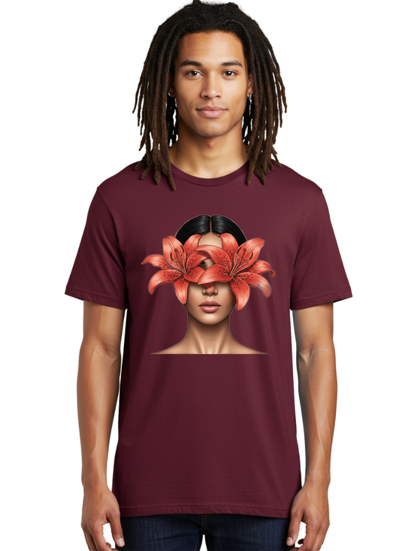 Woman-With-Lilies Men'S Graphic Tee, 100% Cotton, Comfortable Casual Summer Wear, Machine Washable, Vintage Camera, Old Camera, Antique Camera, Black Camera, Classic Photography, Photography Equipment, Nostalgic Device, Film Camera, Camera Art Baq233 20
