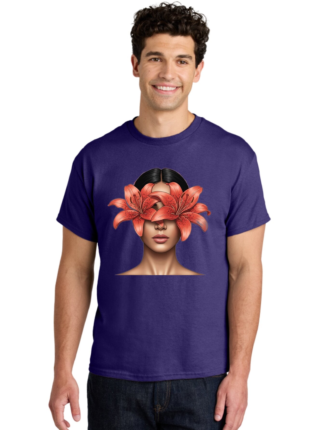 Woman-With-Lilies Men'S Graphic Tee, 100% Cotton, Comfortable Casual Summer Wear, Machine Washable, Vintage Camera, Old Camera, Antique Camera, Black Camera, Classic Photography, Photography Equipment, Nostalgic Device, Film Camera, Camera Art Baq233 28