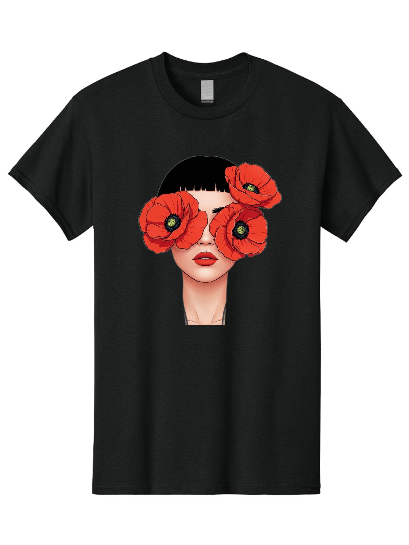 Woman-With-Poppies Men'S Graphic Tee, 100% Cotton, Comfortable Casual Summer Wear, Machine Washable, Vintage Camera, Old Camera, Antique Camera, Black Camera, Classic Photography, Photography Equipment, Nostalgic Device, Film Camera, Baq234 4