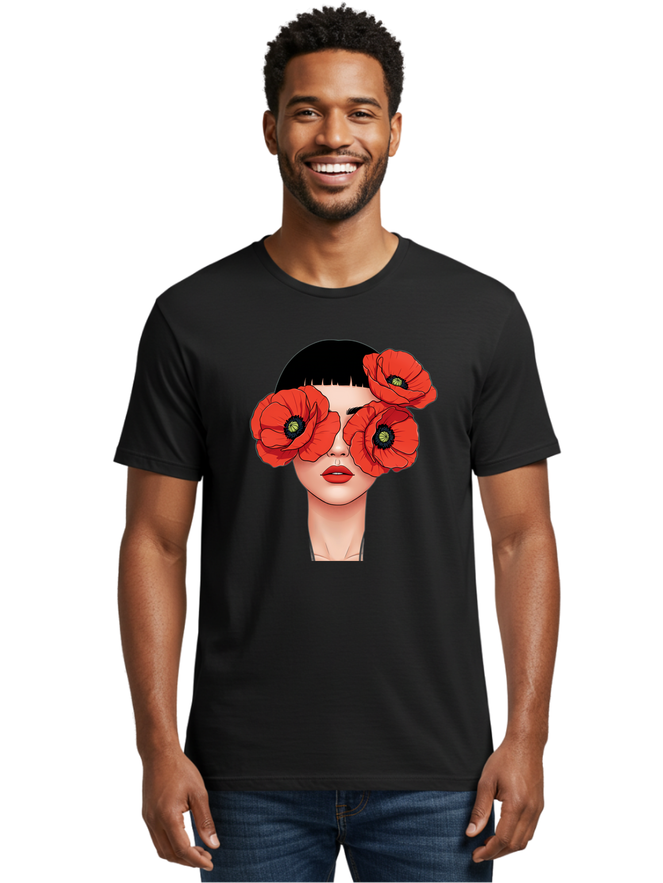Woman-With-Poppies Men'S Graphic Tee, 100% Cotton, Comfortable Casual Summer Wear, Machine Washable, Vintage Camera, Old Camera, Antique Camera, Black Camera, Classic Photography, Photography Equipment, Nostalgic Device, Film Camera, Baq234 28