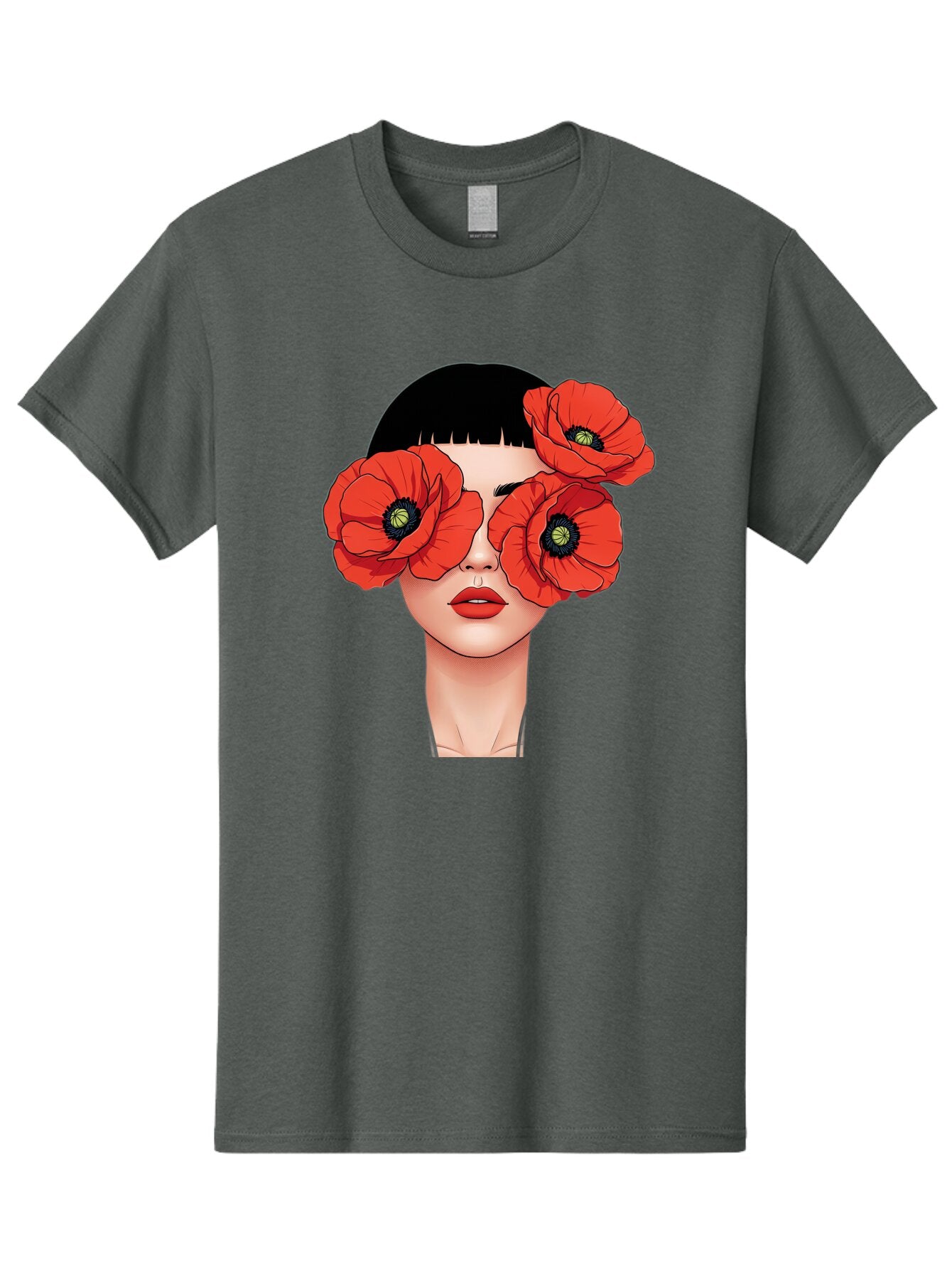 Woman-With-Poppies Men'S Graphic Tee, 100% Cotton, Comfortable Casual Summer Wear, Machine Washable, Vintage Camera, Old Camera, Antique Camera, Black Camera, Classic Photography, Photography Equipment, Nostalgic Device, Film Camera, Baq234 13